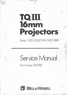 Bell and Howell 1695 manual